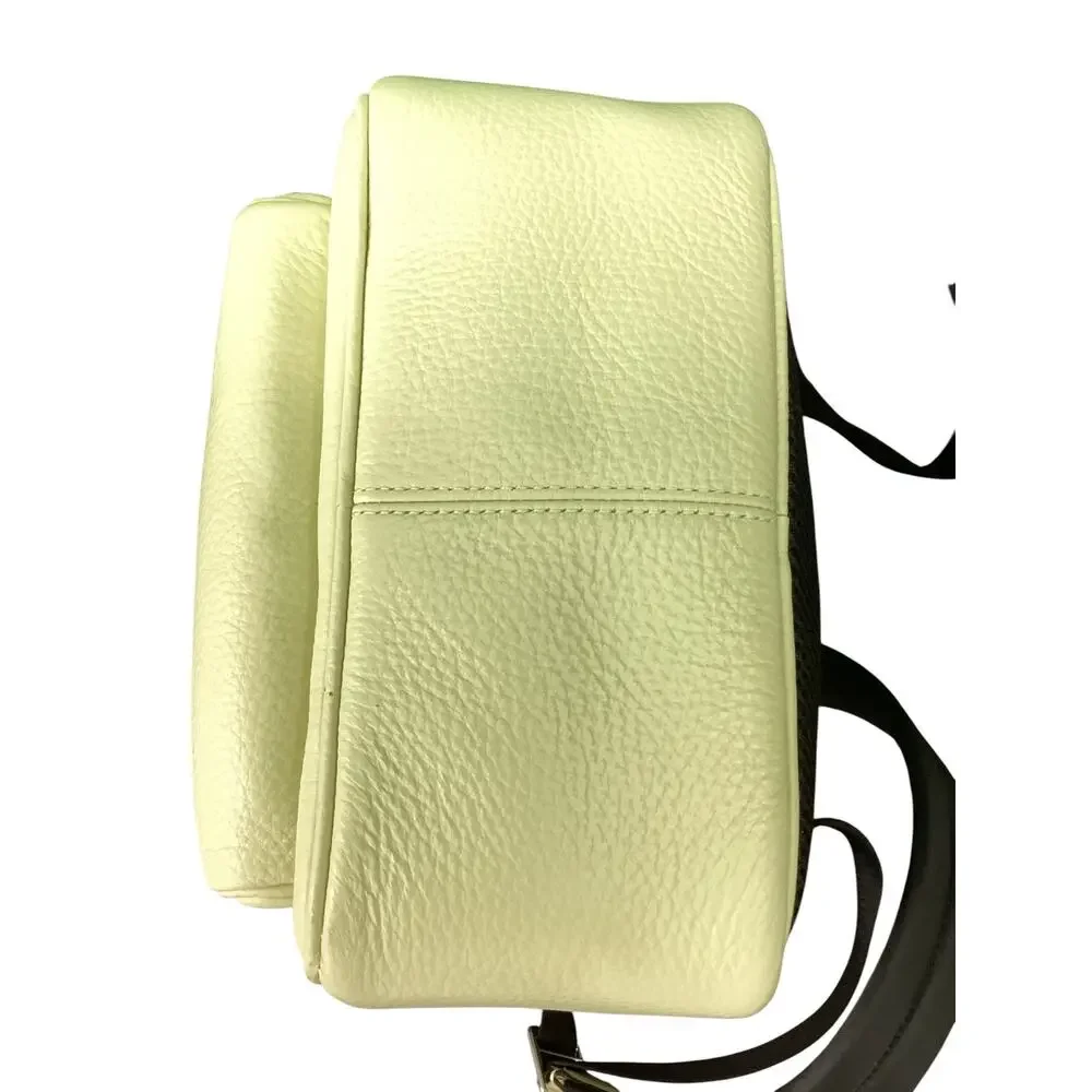 NWT Coach Backpack Women’s One Size Mini Court Backpack Leather Pale Lime Green